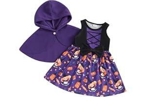 MAHUAOYIXI Completo di Halloween Tutina Pagliacetto Bambino Neonata Unisex Halloween Costume Halloween Neonato Tutina Neonato Costumi di Halloween Vestito Halloween Bambino