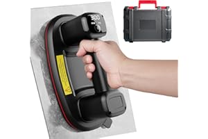 JUYLTOOL 26cm Akku Saugheber mit 2 Motoren,300 KG Saugkraft,Elektrischer Saugheber Glassauger Fliesenheber mit Auto-Nachsauge-Funktion & LCD-Anzeige für Saugkraft & Akkulaufzeit,4500 mAh Akku