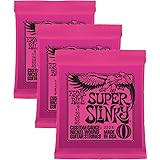 Ernie Ball 2223x3 Super Slinky Nickel Wound Sets.009 - .042, Bundle of 3 Sets