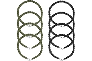 BFQZ 8 Pcs Military Twisters Trouser Twists, Elastic Boot Straps Trouser Twists Leg, Ties Military Boot Blousing Straps Blousing Garters With Metal Hooks For Pants Men And Women Outdoor Hiking Military