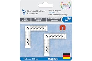 SACHVERSTÄNDIGEN-ZUBEHÖR.DE Expert Accessoires Crime Scene Ruler Winkel BIG | équipement d'évaluateur pour évaluateurs | Règle d'écart et outils de mesure pour l'évaluation immobilière | Évaluation des dommages des voitures KFZ