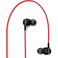 Boult Audio BassBuds Storm-X in-Ear Wired Earphones with Mic and Full Metal Body for Extra Bass & HD Sound with Passive Noise Cancellation (Red)