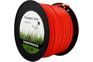 DasMorine Square Shaped Nylon String Lawn Trimmer Line Replacement Spool for Weed Lawn Grass Yard (3.5mm x 105m)