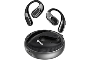 oraolo Open Ear Headphones, ENC Clear Talk, 32H Playtime Open Ear Earbuds, Bluetooth 5.4 Wireless Earbuds, 14.2mm Dynamic Driver, IPX5 Waterproof, Secure Fit Earphones for Running