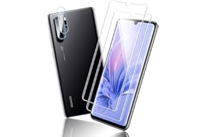 wsky Schutzfolie für Panzerglas für Huawei P30 Pro 5G, 9H Härte 2+2 Stück Panzerglasfolie+Kamerafilm, Sensitive Touch, Blasenfrei Panzer Schutz Glas Displayschutzfolie mit Fingerabdruck-ID Schutzglas