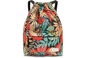 Risefit Drawstring Bag Waterproof Sports Bag Casual Lightweight Outdoor Backpack Large Capacity for Hiking