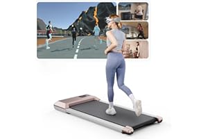 Superun Raceable Cinta de Correr Escritorio para Dispositivo Portatil Alta Tecnología, Cinta de Andar Peso MAX 136kg App Control, Walking Pad Camidador con Crusos Ejercicio y Multi-Jugador Carrera