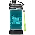 YuanDian Train Water Bottle with Light Up for Kids - 14 OZ Tritan BPA Free - Cool Drinking Cups Gift for School Kindergarten Boys and Girls Christmas Holiday