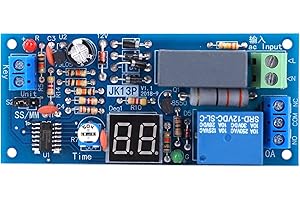 VIAGASAFAMIDO Module de relais temporisé 220 V CA 1-99 secondes/1-99 minutes Plage de temps Fournitures électriques de haute précision Carte de relais Plage de temps Module de relais à retard