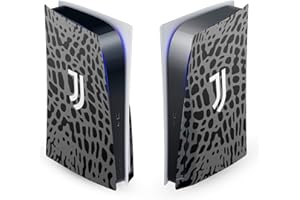Head Case Designs Offizielle Juventus Football Club Tierdruck Kunst Matte Vinyl Frontplatte Haut Gaming Aufkleber Abziehbild Abdeckung kompatibel mit Sony Playstation 5 PS5 Disc Edition Console