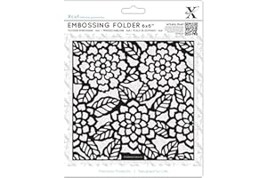 Xcut 6x6" Craft Embossing Folder Chrysanthemums Design, for Card Making, Decoration, Scrapbooking, Stamping, Suitable with Most Cutting Machines, Craft Supplies for Birthday, Christmas, Wedding