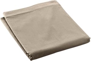 douceur d'intérieur, Prześcieradło płaskie (180 x 290 cm) Percaline Sable, Percal de Cotton