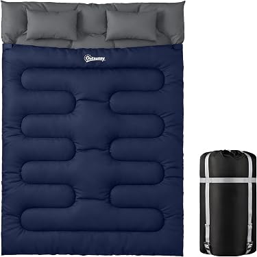 Sac De Couchage Belle Vous 1 Place Avec Oreiller – 4 Saisons, Imperméable, 300g/m², Pour Camping Et Randonnée