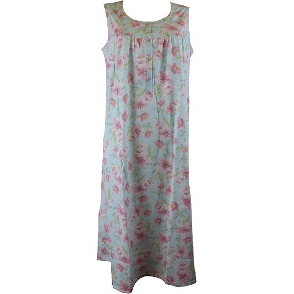 Camicia Da Notte In Cotone Linclalor - Spalla Larga, Taglie Forti Fino Alla 60, Comoda E Traspirante - Foto 3