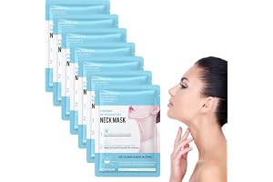 Masque Pour Le Cou, 7 Pièces Masque Hydratant Pour Le Cou Masque Lifting Du Cou Patch Anti-Rides Pour Le Cou Masque Pour Le Cou Hydratant Raffermissant, Diluer Les Lignes Du Cou Et Réparer Le Cou(A)