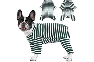 Axcimond Op Body Hund Langärmeliger Hundebody Nach Op für Kleine Mittelgroße Hunde Kastration Hund Hündin Rüde Welpen Pyjama Body Nach Op Hunde Wundschutz Anti Leck Operationsbody Hund