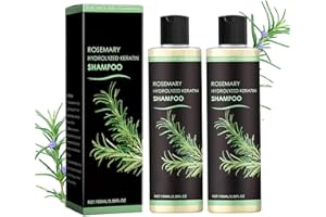 ALLBESTAYE 2 Pack Rosemary Hair Growth Shampoo, Thickening & Strengthening Shampoo with Hydrolyzed Keratin & Vitamin C, Nourishing and Moisturizing Formula for Women and Men (2 x 100ml / 3.38fl.oz)