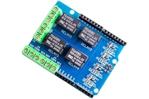 DollaTek Módulo de protección de relé de 4 Canales 5v, Tarjeta de Control de relé de Cuatro Canales Tarjeta de expansión de relé para Arduino UNO R3