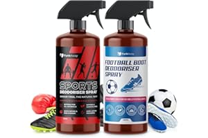 FUNKAWAY Sports & Football Boot Deodoriser Twin Pack | Odour Eliminator & Moisture Absorber for Smelly Shoes, Trainers & Sports Gear | Antibacterial, Antifungal, Long-Lasting Freshness | Peppermint & Essential