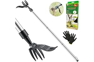 71NMLY Extractor de maleza Juego de Jardín Extractor Malas Hierbas,100CM herramienta manual para arrancar malas hierbas de pie,Herramienta Deshierbe Manual Mango Largo, Removedor Malas Hierbas Desmalezado