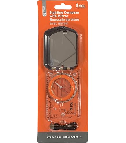 Brújula De Senderismo Con Espejo, Impermeable Y Súper Precisa ¡Ideal Para Excursiones, Camping Y Aventuras!