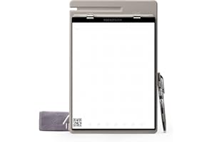 Rocketbook Orbit Legal Pad Letra - Almohadilla legal reutilizable inteligente - Gris, forrado/cuadrícula de puntos