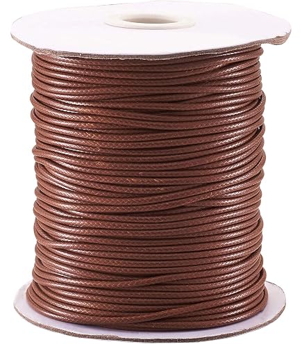 Cheriswelry Cordon en polyester ciré coréen pour perles, nœuds, loisirs créatifs, fabrication de bracelets, macramé, colliers, bijoux - 78 m x 1 mm