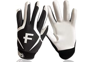 FINGER TEN Mitaine Mits Gants De Rugby Enfant Garçon Fille Jeunesse Poignee De Puissance Antiderapant Value Pair, Gants De Rugby Doux Confortables Stade D'entraînement De L'ÉCole De Sport