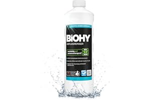 BiOHY Detergente per scarichi (Bottiglia da 1l) | rimuove i peli senza sforzo | Detergente per cucina e bagno | concentrato organico| rimuove gli odori contro i blocchi ostinati (abflussreiniger)