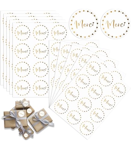 Lot De 120 Stickers Coeurs Messages Fêtes Et Cadeaux - 5 Feuilles 43x40 Mm