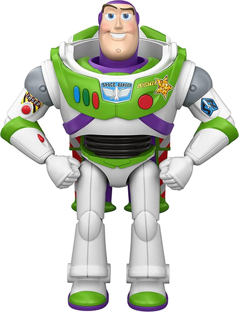 Filmden uyarlanan tasarımı ve 12 eklem noktasıyla 25 cm'lik büyük ölçekli Disney Pixar Toy Story 5 İmza Hareketli Buzz Aksiyon Figürü, JKV39