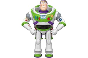 Mattel Disney and Pixar Toy Story 5 Figure, Large Scale Launch Ready Buzz Lightyear Figure, 10 Inch Movie Design 12 Points Articulation, JKV39
