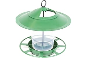 Etree Hanging Lantern Bird Feeder - The Ideal Small Bird Seed Feeder (Green)