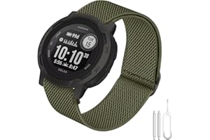 BOJYS Pasek do Garmin Instinct 2 Nylon, 22 mm, miękki, rozciągliwy, nylonowy pasek sportowy do Instinct 2 Solar, Instinct, Tactical Instinct, Instinct Tide, Instinct Esport, Instinct Solar