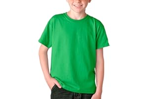 BOD HOME, Pack 1 o 2 Camisetas de Niño/Unisex Manga Corta 100% Algodón, Camiseta Infantil Básica Cuello Redondo para Niños, Variedad de Colores Lisos, Suave, Cómoda, Versátil, Tallas de 5 a 15 años