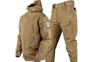 SAYEYBU Taktischer Anzug Herren Camouflage Combat BDU Jacke Hemd & Hose Uniform Taktische Camouflage Kleidung Jagd