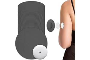 ‎KOVOQ Kovoq Pflaster Wasserfest für Freestyle Libre 3 Sensor,25 X Fixierpflaster mit 1 Stück Hardshell-Abdeckungen,Atmungsaktiv und Hautfreundlich medizinischer Qualität(Schwarz)