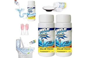 TENCIPEDA Drain Cleaner, Powerful Sink & Drain Cleaner, Unclog Your Pipes with Drain Clog Remover (2Pcs)