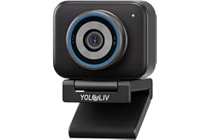 YOLOLIV YoloCam S3, 4K Streaming Webcam,1/1.3" Sensor, PDAF Autofocus, Uncompressed 4K, 4X Zoom, for Creators, Streamers, Podcasters, Meetings, Video Calls(for Mac/PC)