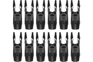 ‎PATIKIL PATIKIL Bogenschießen Nocken Pfeilnocken Klebe Nocken Kunststoff Pfeile Ersatznocken für Pfeilschaft Zubehör für DIY Bogenschießen Schießen Jagd Compound Bogen, Schwarz