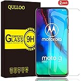 QULLOO Comatible with Motorola Moto G Pro Tempered Glass Screen Protector, [ 2 Pack ] Bubble-Free 9H Hardness HD Clear Screen