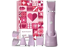 RAXMETRY Intimrasierer für Frauen, 3-in-1 Rasierer Damen Elektrischer für Körper, Scham und Nase, Damenrasierer Elektrisch, Wiederaufladbarer Rasierer Damen Intimbereich, mit USB Ladestation, IPX7 Wasserdicht