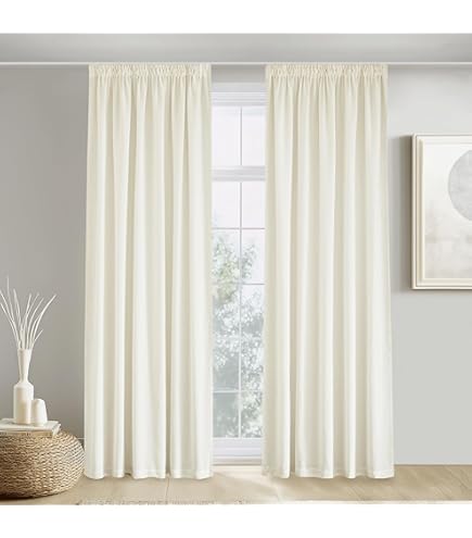 HPD Half Price Drapes Imitatielinnen verduisterende gordijnen, voor