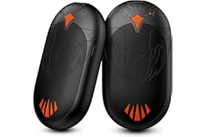 TIEMA Hand Warmers Rechargeable 2 Pack, 2 in 1 Electric Handwarmers Reusable, Hand Warmer 24 Hrs Warmth 3 Levels Heat Portable Pocket Heater, Double-Sided Heating Warmers Great for Winter Gift