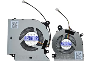 JISHIYUFS Nouveau CPU+GPU Ventilateur de Refroidissement pour MSI Katana GF76 Pulse GL76 MS-17L1 GF66 11UC Pulse GL66 11UEK MS-1581 Series PABD08008SH-N459 PAAD06015SL-N460 DC5V 0.6A
