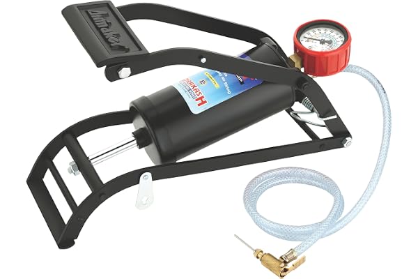 Airmaker AM006 Air Foot Pump Black Powder Coated Body Use for Car or Motorbike or Bicycle Tyre Air Filling 150 Psi