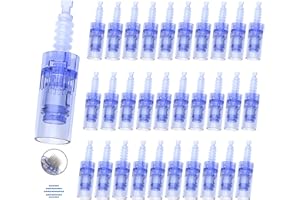 LAZZYBEAUTY Microagujas de Repuesto Dr.pen Ultima A6, Micropunción de 36 Pin para la Pluma de Microneedling Dr.pen Modelo A6, Auténticos Cartuchos Desechables de Microneedle Pen(Agujas de 36 Pin, 30 Pcs)