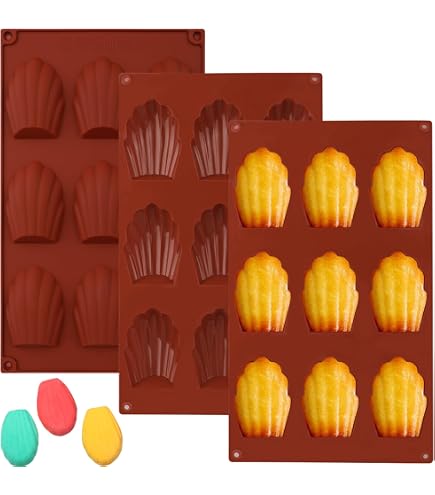 Moule Financier Silicone 8 Cavités | Anti-adhésif | Pour Gâteaux Et Biscuits