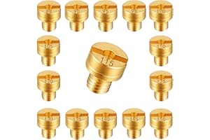 BSDYCL Mikuni Main Jet Replacement, Carburetor Main Jet Kit, 15 Pcs M5 Carburetor Main Jets for Mikuni Carburetor VM22 VM24 VM26 VM30 - Make you feel from motor vehicles