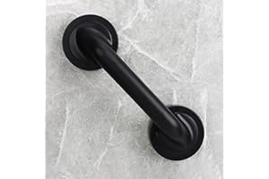 KAFENDA Poignée à ventouse large et puissante, poignée de porte en verre, barre d'appui pour salle de bain et douche, installation sans trou, 11,4 pouces, réutilisable